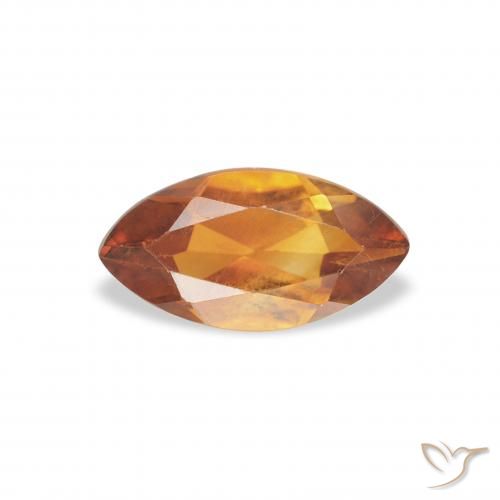 0.49ct 天然 橙棕色 黄水晶, 榄尖形, VVS