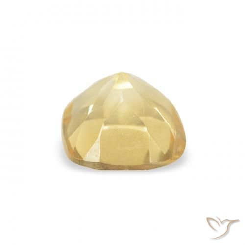 0.53克拉天然黄水晶，软垫，VVS-VS