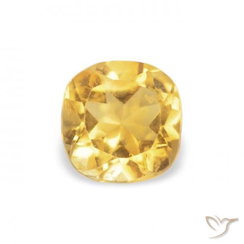 0.44ct 天然 金色 黄水晶, 软垫, VVS-VS