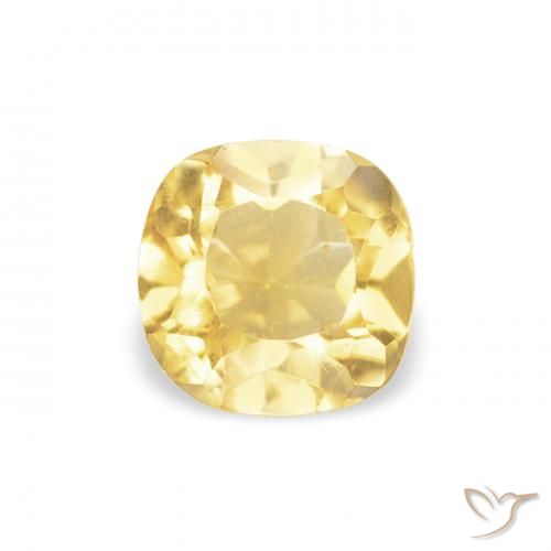 0.47克拉天然黄水晶，软垫，VVS-VS