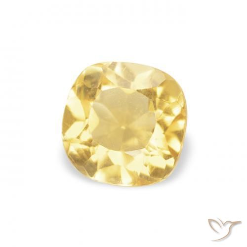 0.47克拉天然黄水晶，软垫，VVS-VS