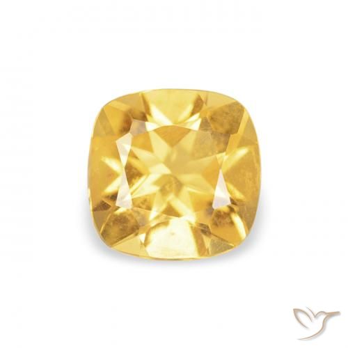 0.42ct 天然 亮金 黄水晶, 软垫, VVS-VS