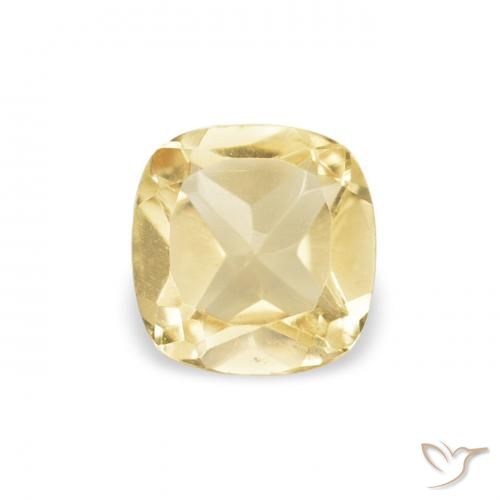0.41ct 天然 淡黄色 黄水晶, 软垫, VVS-VS