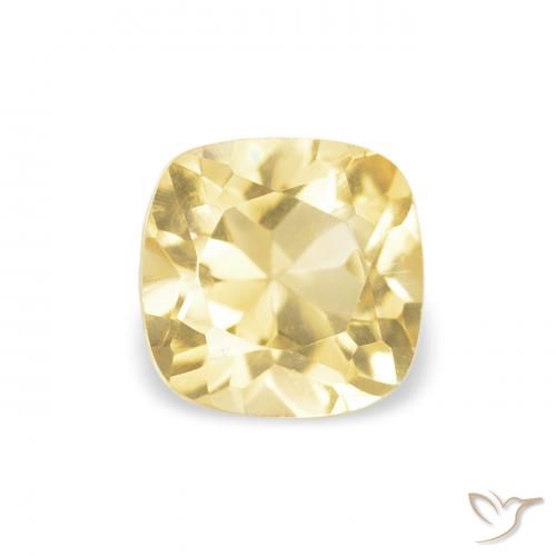 0.53ct 天然 浅金黄色 黄水晶, 软垫, VVS-VS