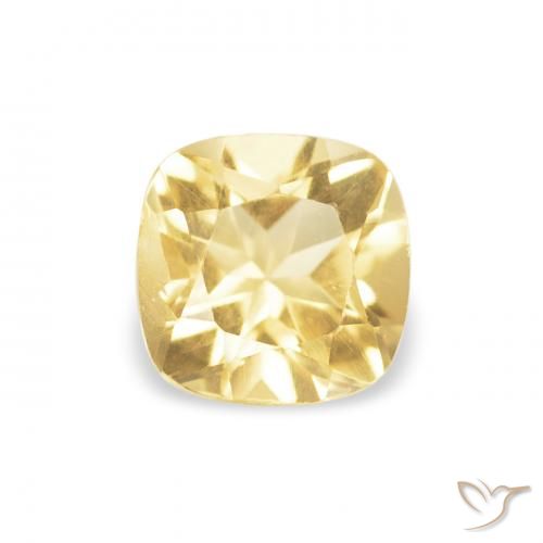 0.52ct 天然 浅金色 黄水晶, 软垫, VVS