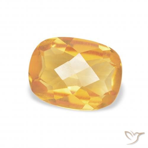 1.17克拉天然黄水晶，软垫，VVS-VS