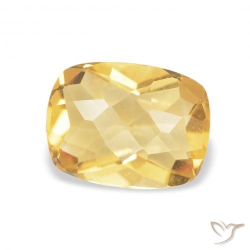 1.14克拉天然黄水晶，软垫，VVS