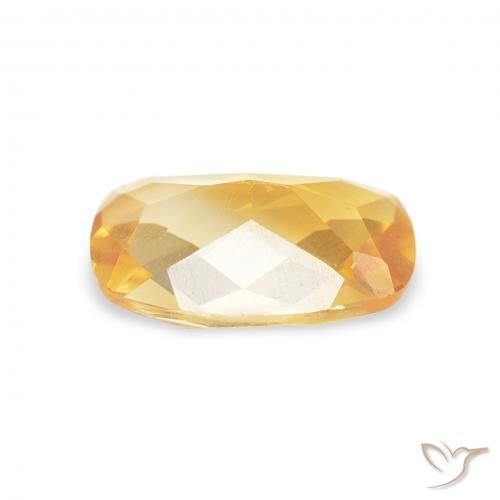 0.97克拉天然黄水晶，软垫，VVS-VS