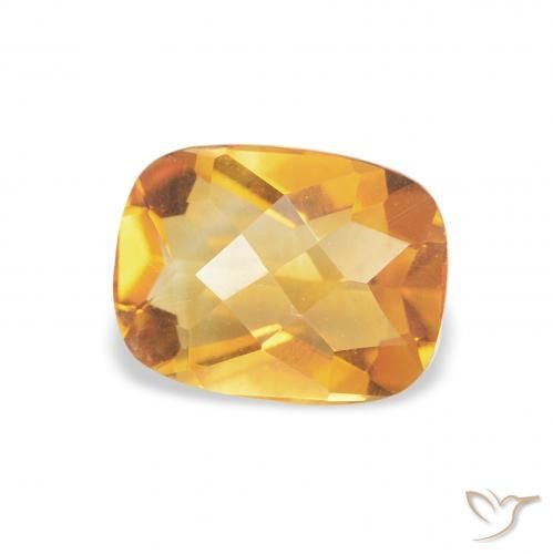 1.10克拉天然黄水晶，软垫，VVS-VS