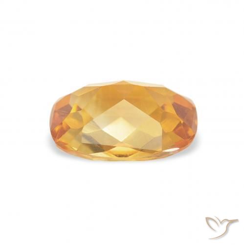 1.10克拉天然黄水晶，软垫，VVS-VS