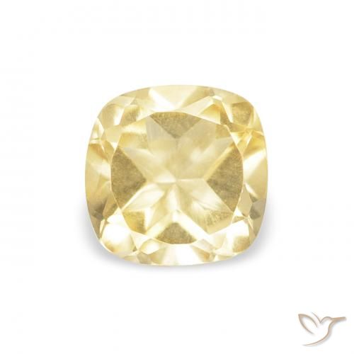 0.53ct 天然 浅金黄色 黄水晶, 软垫, VVS-VS