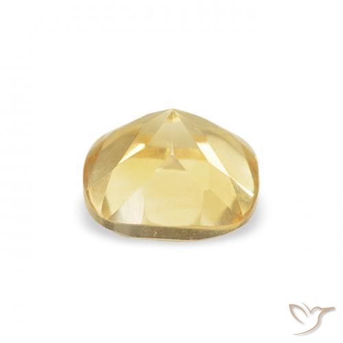 0.53克拉天然黄水晶，软垫，VVS-VS