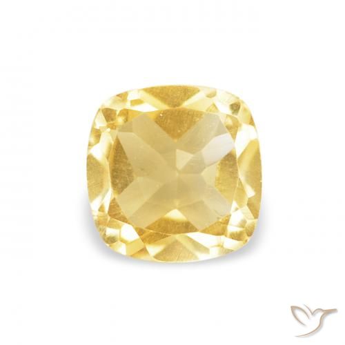 0.45ct 天然 淡黄色 黄水晶, 软垫, VVS-VS