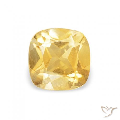 0.45ct 天然 黄金色 黄水晶, 软垫, VS