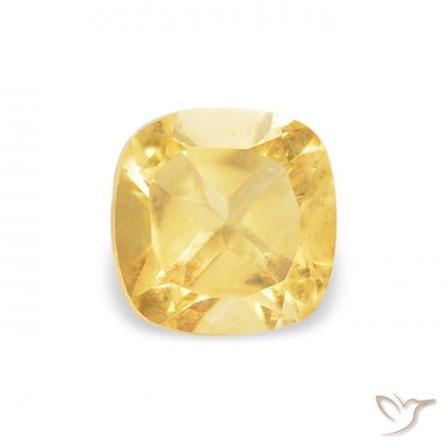 0.55ct 天然 中金 黄水晶, 软垫, VS