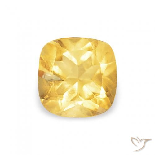 0.52ct 天然 中金 黄水晶, 软垫, VS