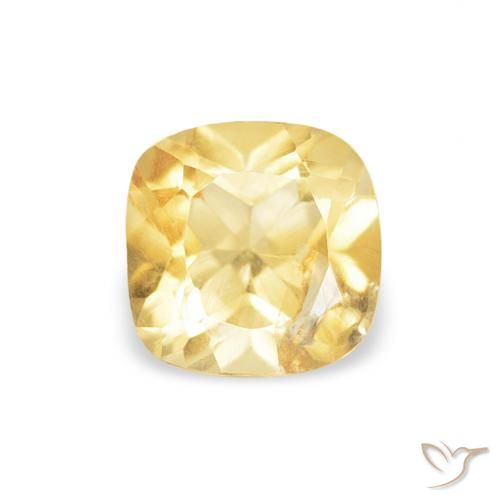 0.50ct 天然 金色 黄水晶, 软垫, VS