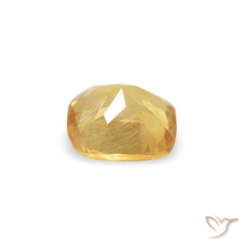 0.22克拉天然黄水晶，软垫，VS