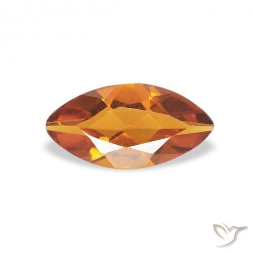 0.46ct 天然 中橙 黄水晶, 榄尖形, VS