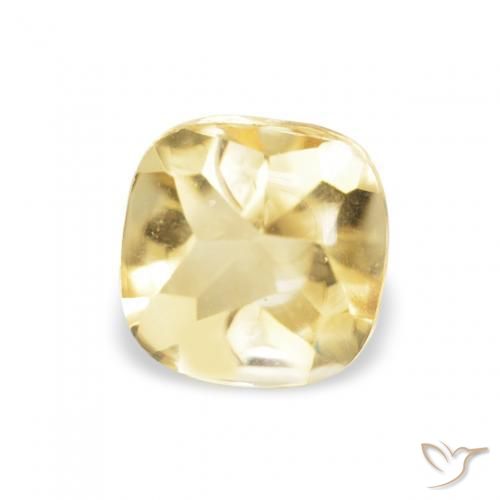 0.58ct 天然 浅金色 黄水晶, 软垫, 透明
