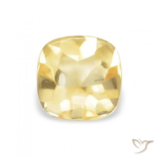 0.65ct 天然 浅金色 黄水晶, 软垫, 透明