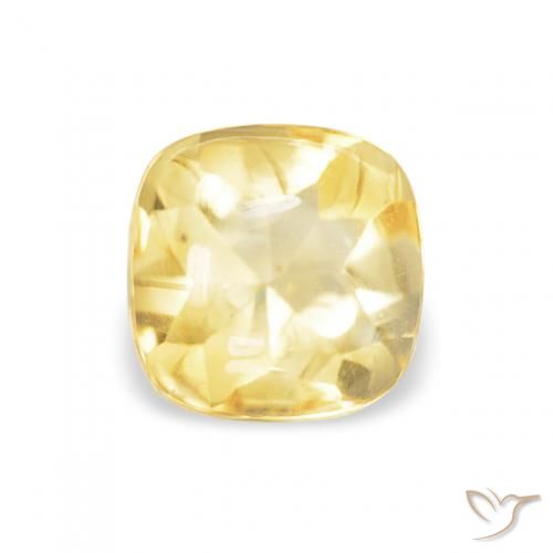 0.66ct 天然 浅金黄色 黄水晶, 软垫, 透明