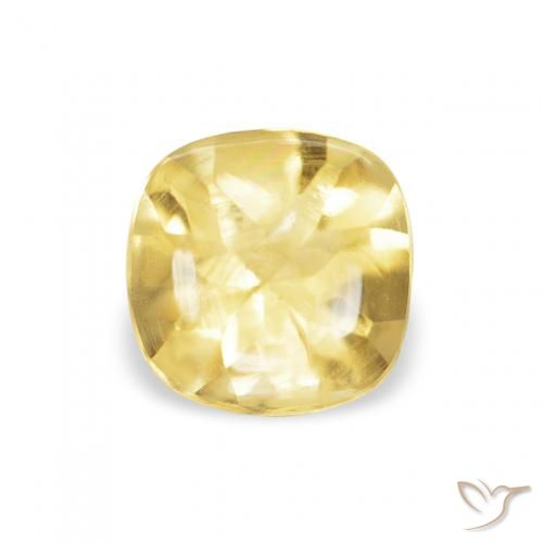 0.51ct 天然 浅金黄色 黄水晶, 软垫, 透明