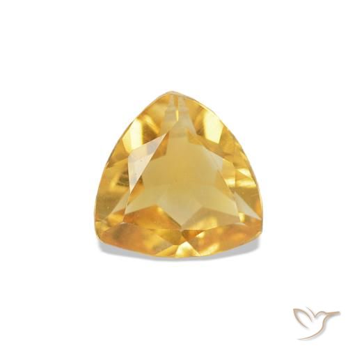 0.29ct 黄金色 黄水晶, 胖三角形, VVS-VS