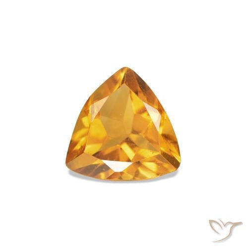 0.36ct 中橙金 黄水晶, 胖三角形, VVS-VS