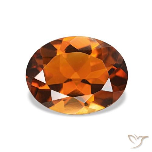 1.50ct Medium Dark-Orange 黄水晶, 椭圆形, VVS-VS