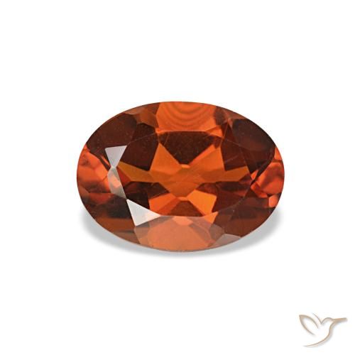0.72克拉橙色 黄水晶, 椭圆形, VVS-VS