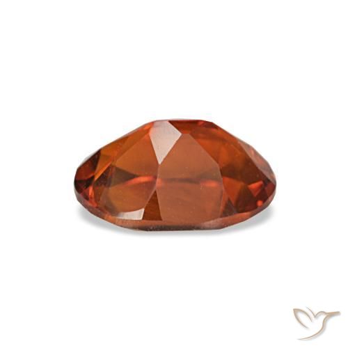 0.72克拉天然橙色黄水晶，椭圆形切割，7×5.1毫米，VVS-VS