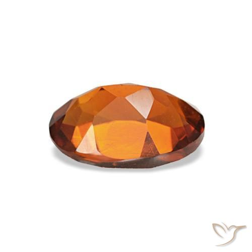 0.69克拉天然橙色黄水晶，椭圆形切割，7.1×5.1毫米，VVS-VS