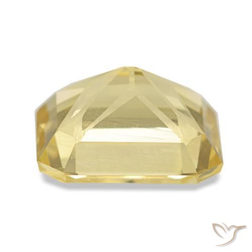 3.23克拉天然黄色黄水晶，祖母绿式切割，9.9×8.8毫米，VVS