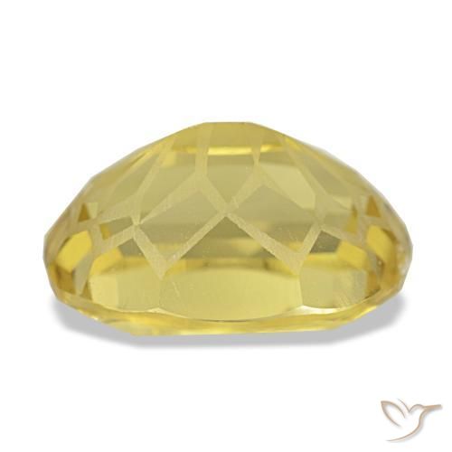 5.48克拉天然黄色黄水晶，椭圆形切割，13.4×9.6毫米，VVS
