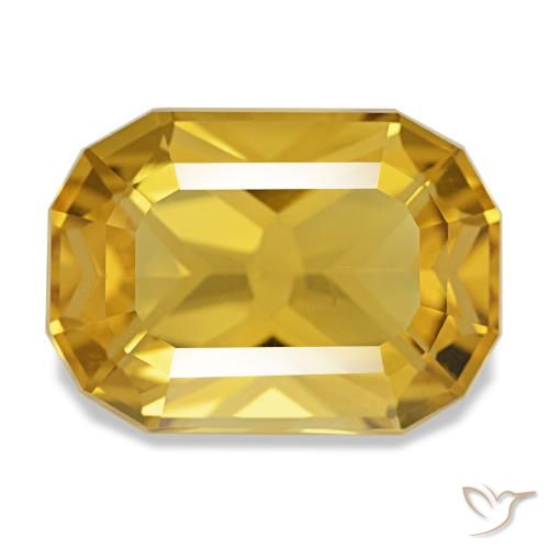 10.70克拉金色 黄水晶, 垫形, VS