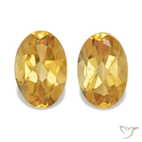 0.81克拉金色 黄水晶, 椭圆形, VS