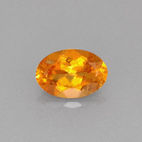 0.61克拉天然橙色单斜硅镁石，椭圆形切割，6.7×4.6毫米，VS-SI