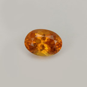 0.93克拉天然橙色单斜硅镁石，椭圆形切割，7.1×5.1毫米，VS-SI
