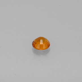 0.48克拉天然橙色单斜硅镁石，圆形切割，4.87毫米，SI