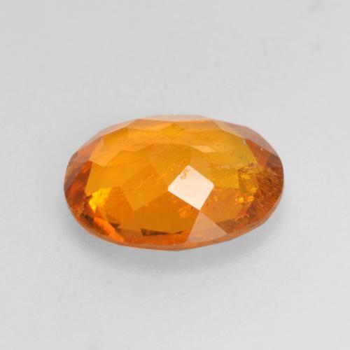 1.45克拉天然橙色单斜硅镁石，椭圆形切割，8.4×7.2毫米，SI