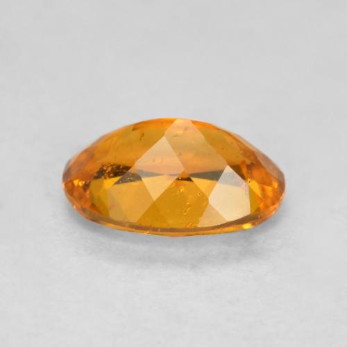 0.85克拉天然橙色单斜硅镁石，椭圆形切割，7.2×5.1毫米，SI-I1