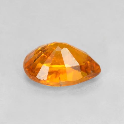 0.71克拉天然橙色单斜硅镁石，梨形，6.7×4.8毫米，SI-I1