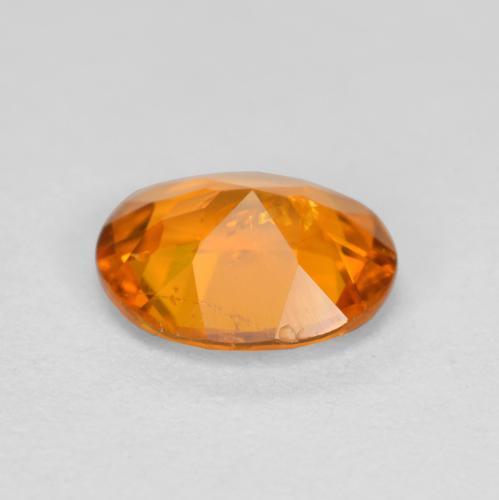 0.54克拉天然橙色单斜硅镁石，椭圆形切割，6.1×4.9毫米，SI