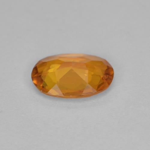 0.90克拉天然橙色单斜硅镁石，椭圆形切割，7.9×5.7毫米，VS-SI