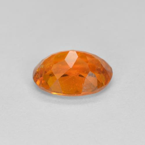 1.15克拉天然橙色单斜硅镁石，椭圆形切割，7.6×5.6毫米，SI