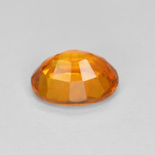 1.38克拉天然橙色单斜硅镁石，椭圆形切割，7.7×6毫米，VS-SI