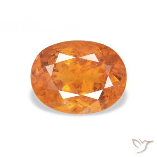 1.90ct 天然 红橙色 斜硅镁石, 椭圆形, SI-I1