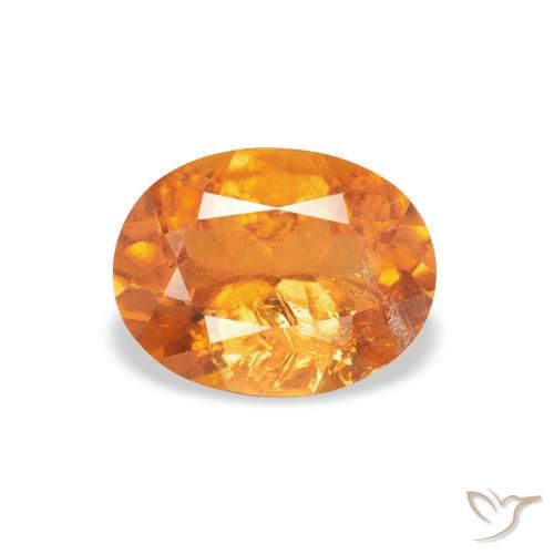 1.29ct 天然 中橙 斜硅镁石, 椭圆形, SI-I1