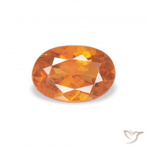0.57ct 天然 中橙 斜硅镁石, 椭圆形, SI